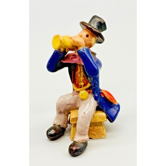 Vintage Redware Polka Band Musician Figurines Beer Tuba Trumpet Accordion Czech - Picture 2 of 16